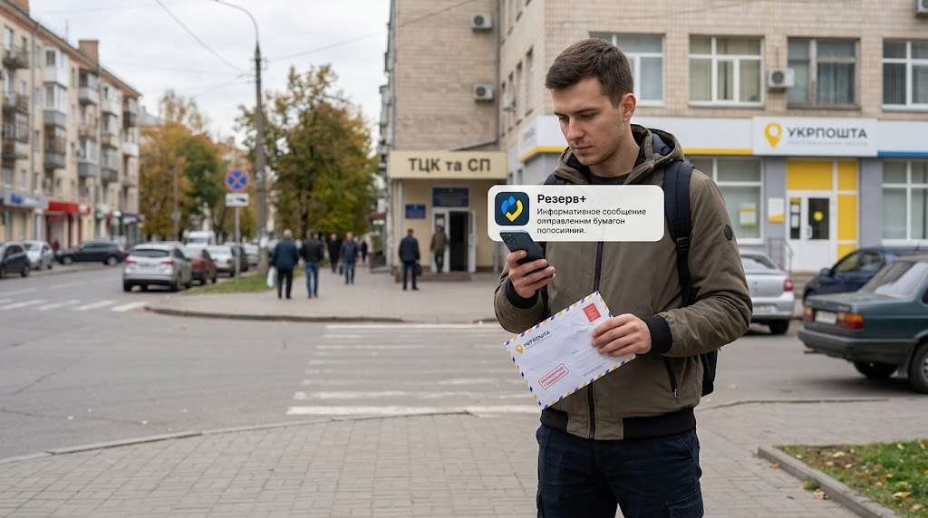 Spovishchennia pro povistku v Rezerv