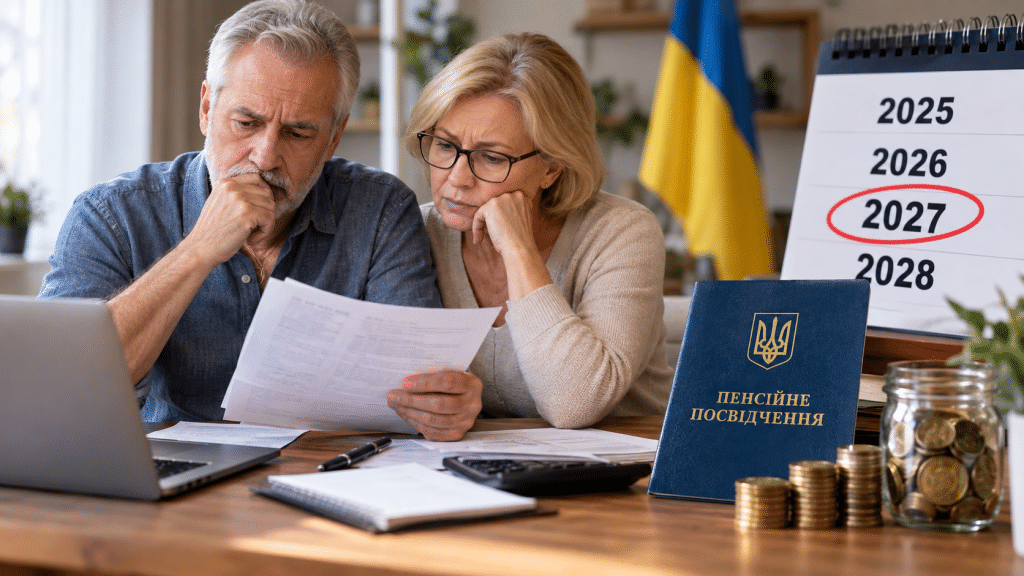 Strakhovyi stazh dlia vykhodu na pensiiu u 2027 rotsi zrostaie