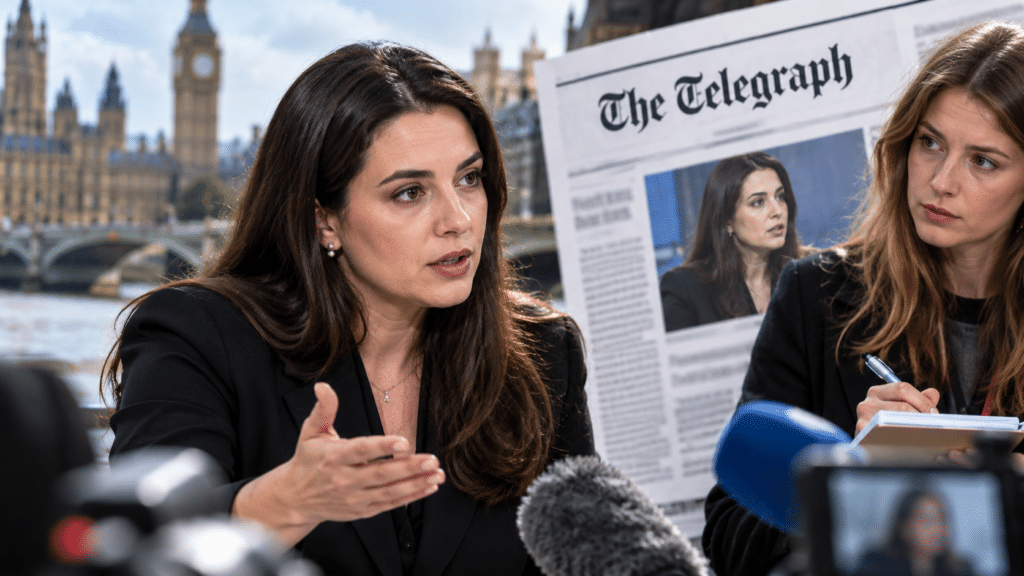 Yuliia Mendel i The Telegraph