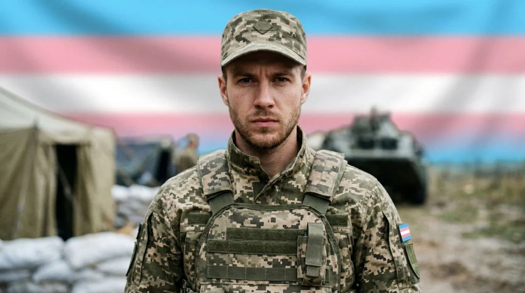 trans man and mobilization in Ukraine