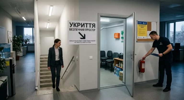 Облаштувати укриття до 4 грудня 2026 року: нові правила роботи бізнесу за жовтого рівня загрози